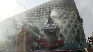 Lebanon firefighters battle another blaze in downtown Beirut | AFP