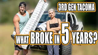 Is the Toyota Tacoma still Reliable? Here's what broke in 5 years!