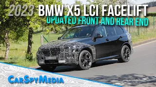 2023 BMW X5 LCI Facelift Prototype With Updated Front and Rear Spied Testing At The Nürburgring