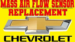 CHEVY Mass Air Flow Sensor | How To Replace | S10, Blazer, 1500 Impala Malibu, Cruz AND MORE