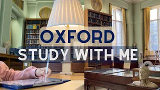 1-HOUR STUDY WITH ME (NO BREAKS) | Library sounds | University of Oxford | Taylorian Library