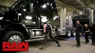 Braun Strowman demolishes a TV production truck: Raw, Jan. 15, 2018