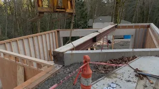 Modern House Part 2- Finish basement and start main floor steel.