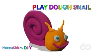 Play Dough Snail | PlayDough Crafts |  Kid's Crafts and Activities | Happykids DIY