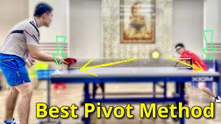 How to do the best Forehand Pivot Against Backspin