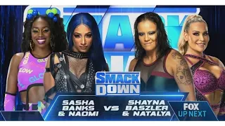 WWE SMACKDOWN - Sasha Banks & Naomi vs Shayna Baszler & Natalya