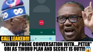 😱TINUBU CALL CONVERSATION IS FINALLY OUT!!! AS TOP SECRET IS REVEAL FOLLOWING PETER OBI IN COURT