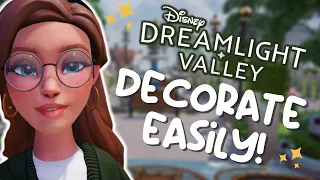 10+ TIPS to make decorating EASIER in Disney Dreamlight Valley!