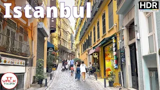 Istanbul, Galata Neighborhood Walking Tour | 4K HDR