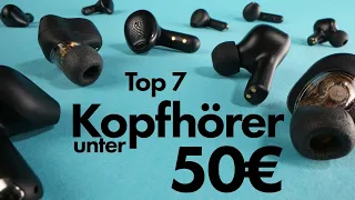 Die 7 BESTEN Bluetooth Kopfhörer unter 50€    [Vergleich 2021]