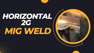 MIG Welding horizontal (2G) 15mm thick butt weld