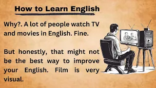 How to Learn English || Best Way To Learn English Through Story ||Improve Your English|Graded Reader