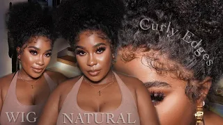 WOW KINKY EDGES!!! NO WORK NEEDED CURLY BABY HAIR WIG | BEAUTYFOREVERHAIR