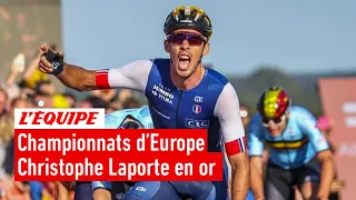 Cyclisme - Christophe Laporte sacré champion d'Europe devant Wout Van Aert : le résumé de la course