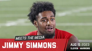 Jimmy Simmons talks about playing left tackle, his expectations for Ohio State's offensive line