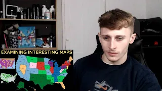 British Guy Reacting to Examining Interesting Maps of The US