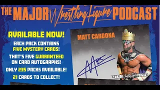 MAJOR WRESTLING FIGURE PODCAST series 2 PACK OF 5 AUTOGRAPH CARDS