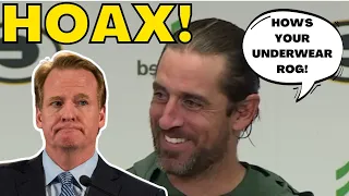 Aaron Rodgers SLAMS Super Bowl Boycott Story as a HOAX! NFL & Roger Goodell breathe sigh of RELIEF!