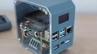 Mini Raspberry Pi Server With Built In UPS & Stats Display