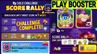 Zany Zappers Solo Challenge Score Rally 5 Move/ 870 Score/Match Masters