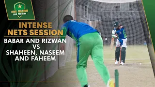 Intense Nets Session: Babar and Rizwan vs Shaheen, Naseem, and Faheem | PCB | MA2L