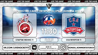 Спартак Феникс 11 - СКА Петергоф 11 | Первенство СПб среди команд 2011 г.р.