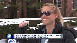 HGTV host Nicole Curtis looking to help renovate old Detroit homes