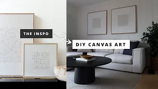 DIY Textured Canvas Art | Home Decor On A Budget