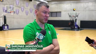 Š.Jasikevičiaus komentaras prieš rungtynes su Maskvos CSKA
