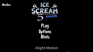 Ice Scream 5 Friends Fanmade Menu by MisoDev