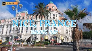 Nice, FRANCE Walking Tour - 4K (With captions)