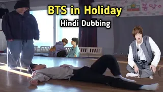 BTS in Holiday // Hindi dubbing 😂 // run bts ep 140