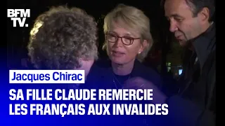 Les images de Claude Chirac remerciant les Français venus se recueillir aux Invalides