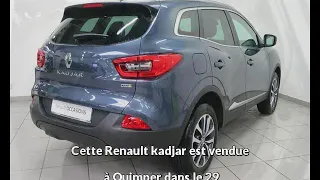 Renault kadjar occasion visible à Quimper présentée par Renault quimper