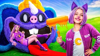 Мы построили секретный домик CatNap! Если бы Poppy Playtime 3 усыновили меня!