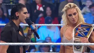 Rhea Ripley confronts Charlotte Flair - WWE SmackDown 3/10/2023