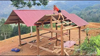 TIMELAPSE: START to FINISH 120 Days Building Wooden House, BUILD LOG CABIN In The Forest - Farm Life