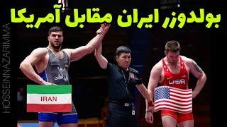 نیمه نهایی امیر رضا معصومی در مقابل آمریکا 125KG🤩🤼مسابقات رنکینگ کرواسی 2024