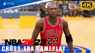 NBA 2K23 [PS5 4K] '96 Bulls vs '23 Warriors  - Michael Jordan vs Stephen Curry - Cross Era Gameplay