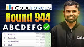 A-G | Codeforces Round 944 Div. 4 Editorials | XOUR | Circle Perimeter | Find the Car | Binary Cut