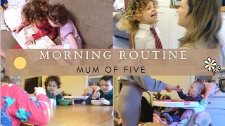 ☀️SOLO MORNING ROUTINE 5 KIDS|  stay at home mum