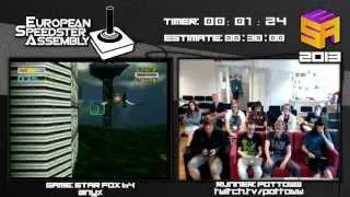 Star Fox 64 - Speed Run in 0:26:44 by Pottoww Live for European Speedster Assembly 2013