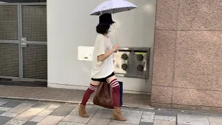 Магазин кимоно. Как одеваются взрослые японские дамы. Стрит стайл в Токио.