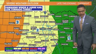 DFW Forecast: Storms possible this evening