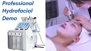 How to Do a Hydrafacial Treatment with 6 in 1 Professional Hydro Dermabrasion Machine - Training
