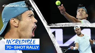 🤩 It's not every day you see a 70-shot rally | Australian Open | Eurosport Tennis