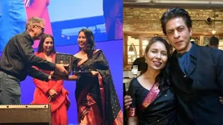 Moment of Rima Das with Shah Rukh Khan at Melbourne