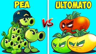 Team PEA vs ULTOMATO - Who Will Win? - PvZ 2 Team Plant Vs Team Plant