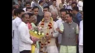 PM Modi Arrival at HAL Airport, Bengaluru