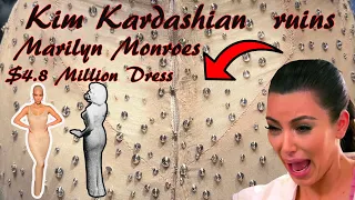 Marilyn Monroe’s  $ 4.8 million dress ruined by Kim Kardashian￼￼